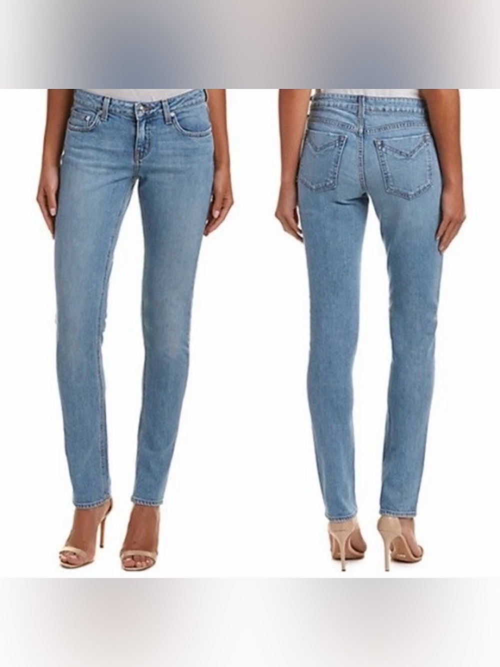 Derek Lam 10 Crosby Denim MILA Mid-Rise Girlfriend Light Blue Jeans Size 25